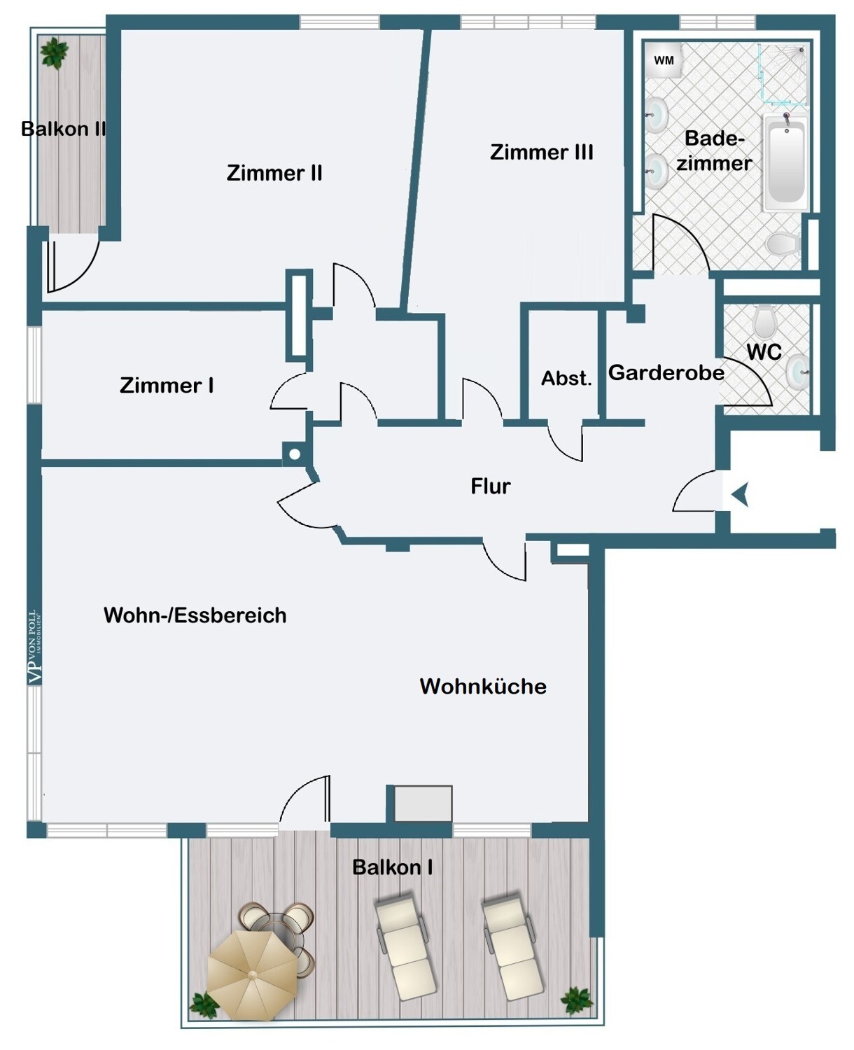 2. OG - Vier-Zimmer-Variante