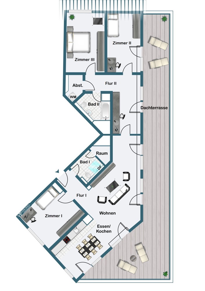 6. Obergeschoss 6. Obergeschoss