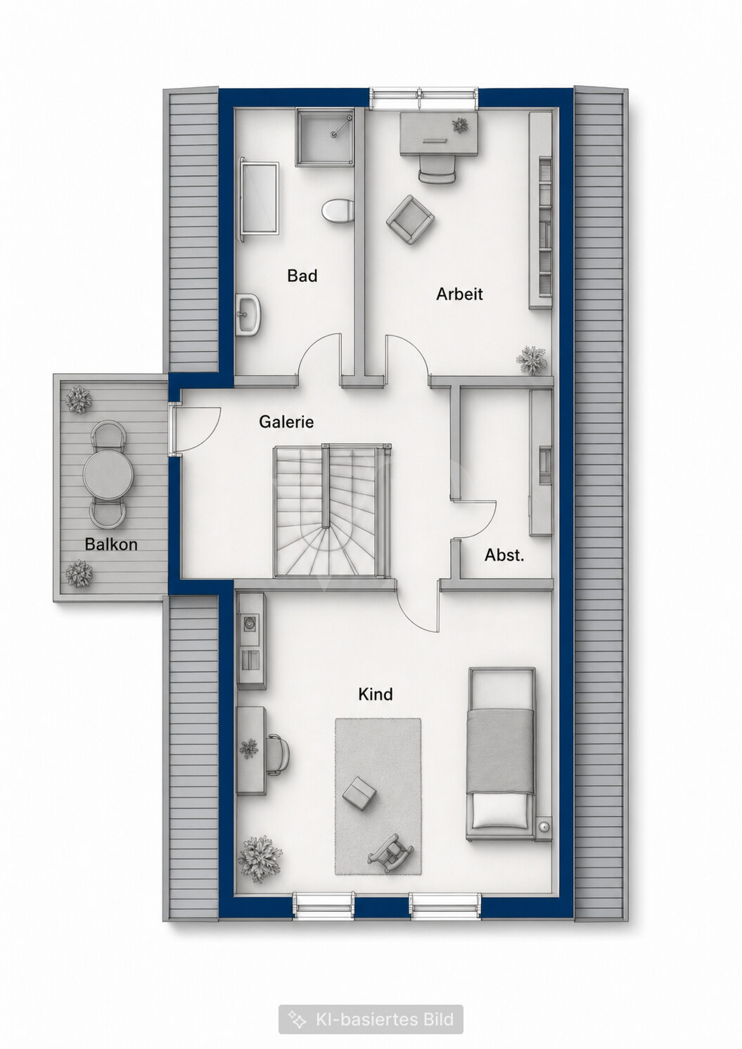 Grundriss Wohnhaus Dachgeschoss