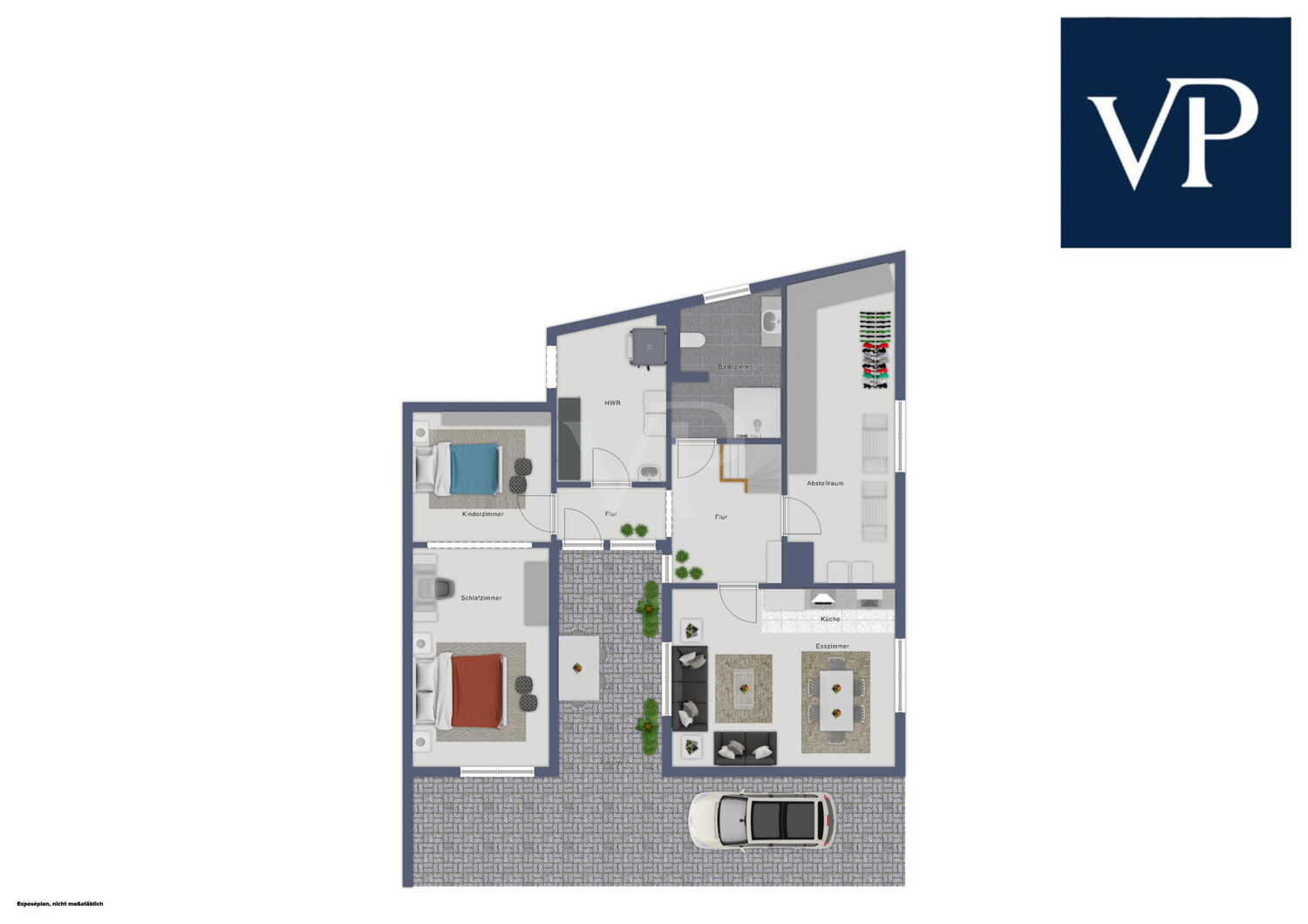 Grundriss EG mit Außenanlagen
