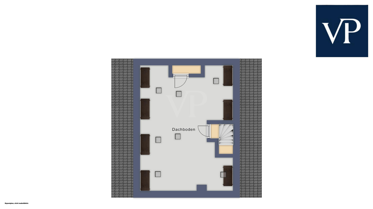 Grundriss Spitzdachebene