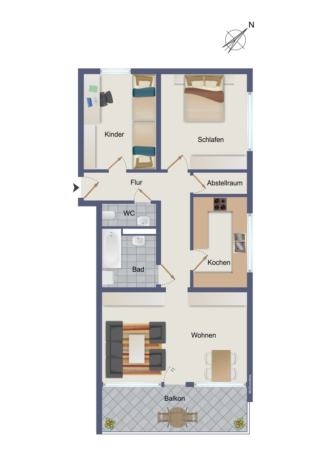 Wohnungsgrundriss