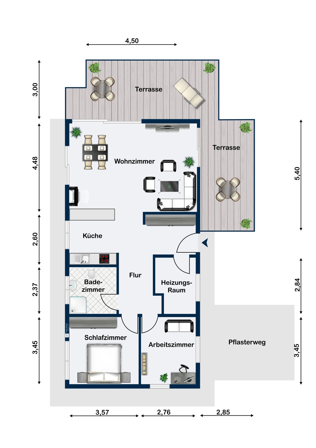 Wohnhaus Erdgeschoss