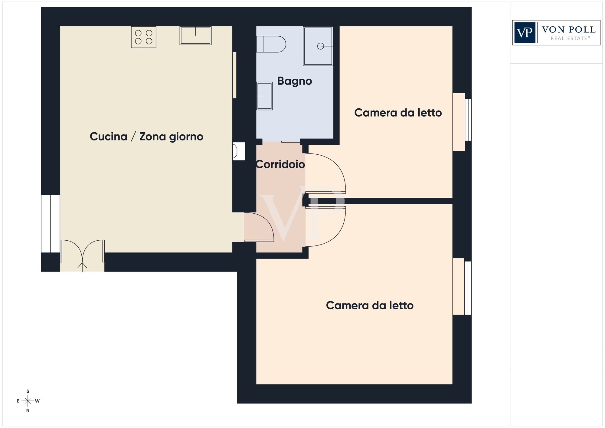 Drei-Zimmer-Wohnung im 2. Stock in ausgezeichnetem Zustand - Bocconi