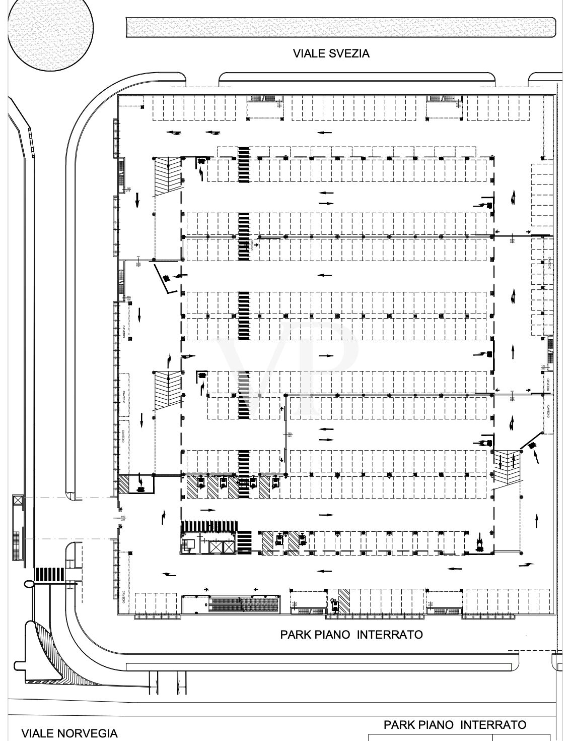 Planimetria parcheggio coperto Planimetria parcheggio coperto