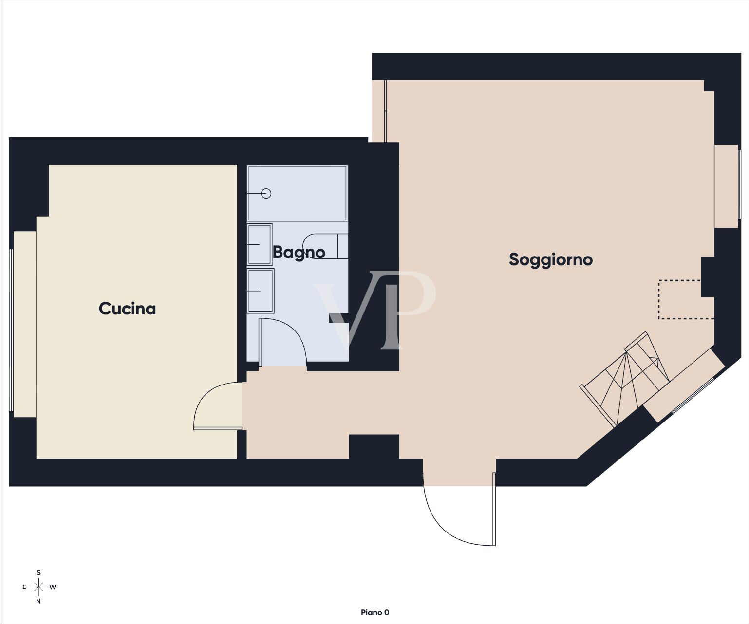 Charmant loft avec un vaste espace de vie et une cuisine séparée