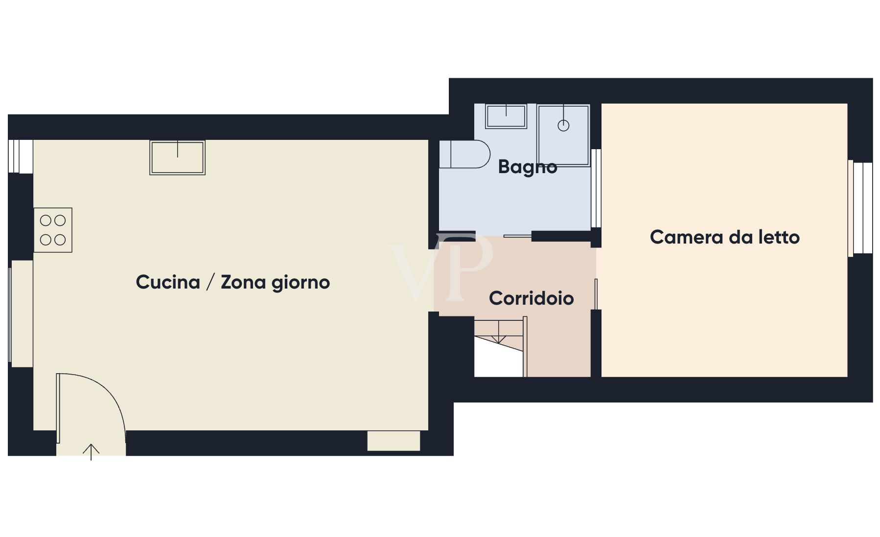 Hübsche Zweizimmerwohnung mit Balkon, frei ab November