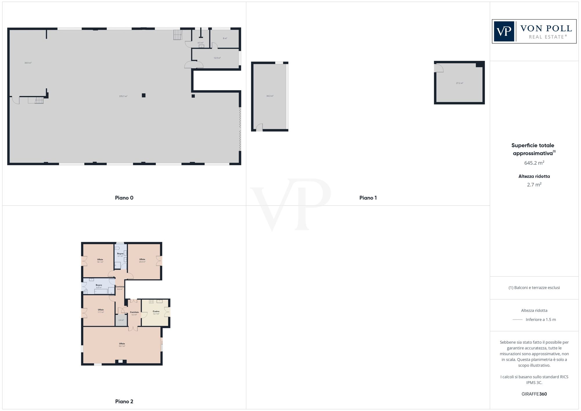 Schuppen mit Büros, Wohnung, Terrasse und Garten