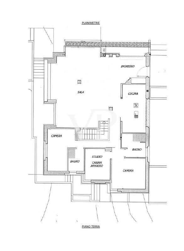 Repräsentative, moderne weiße Villa in den Hügeln