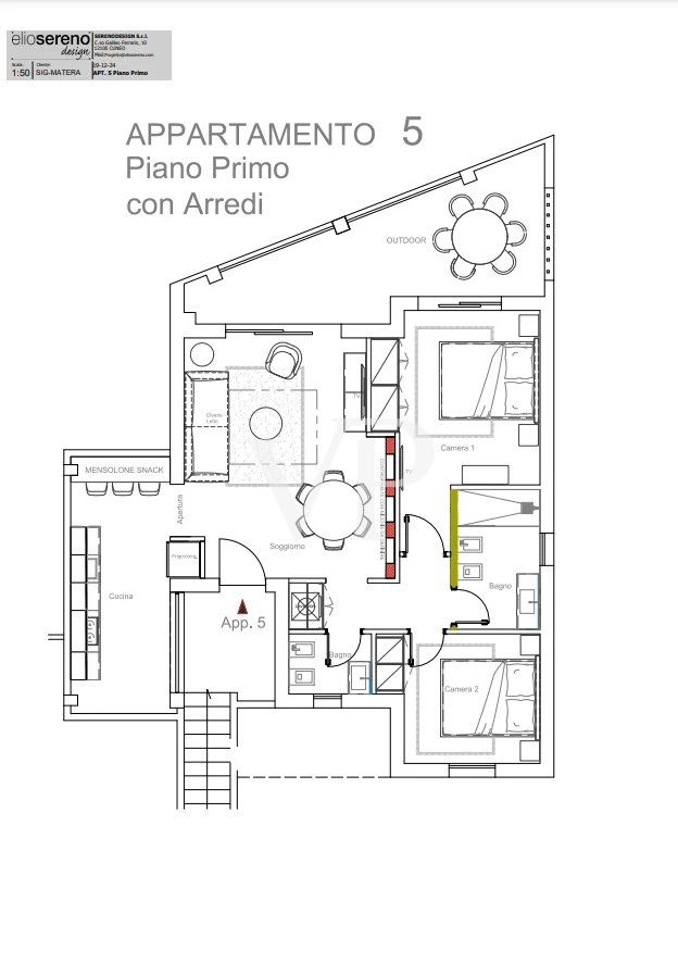 Elegante Wohnung mit Meerblick und Terrasse