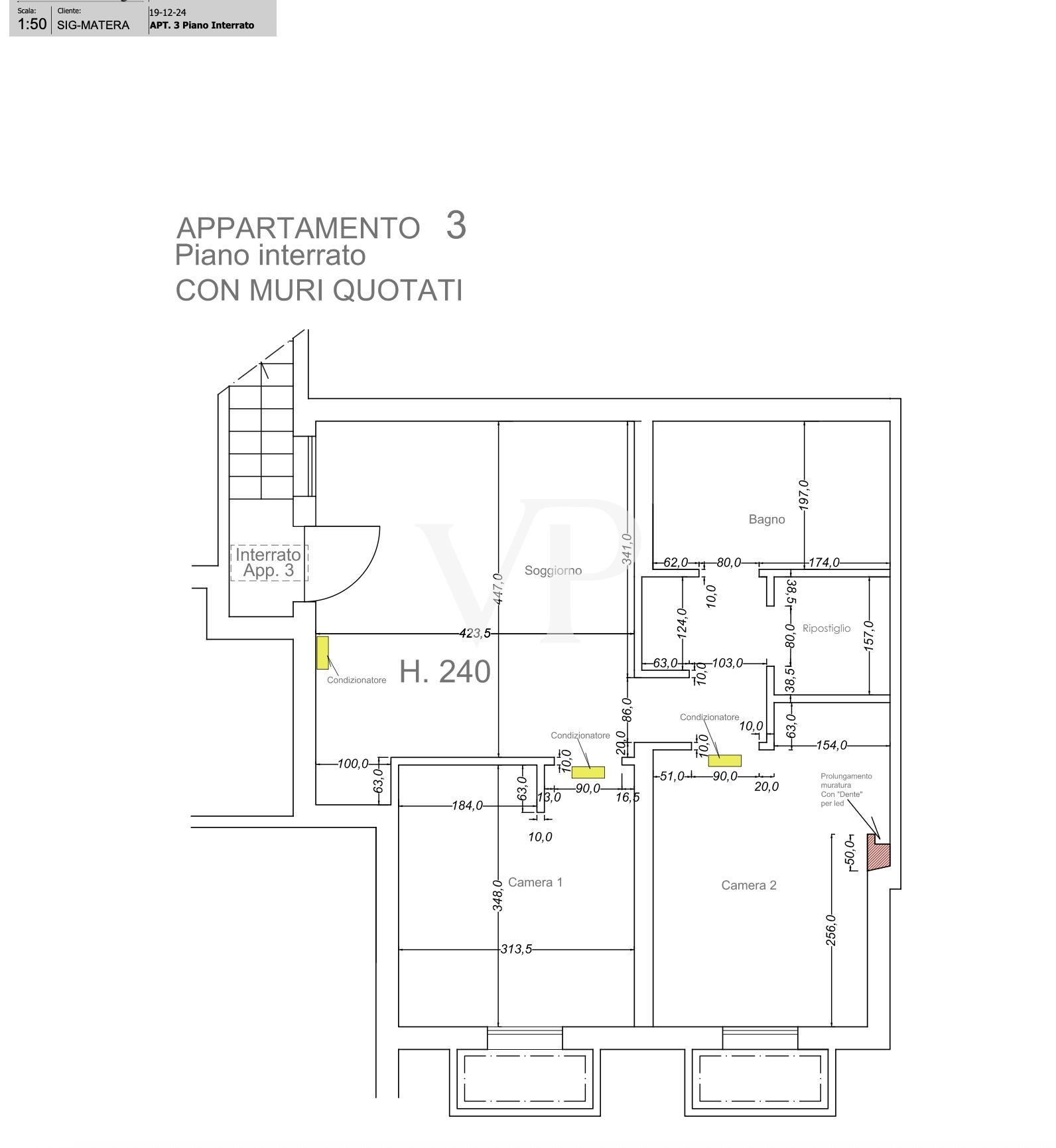 P. INTERR. CON MURI QUOTATI P. INTERR. CON MURI QUOTATI