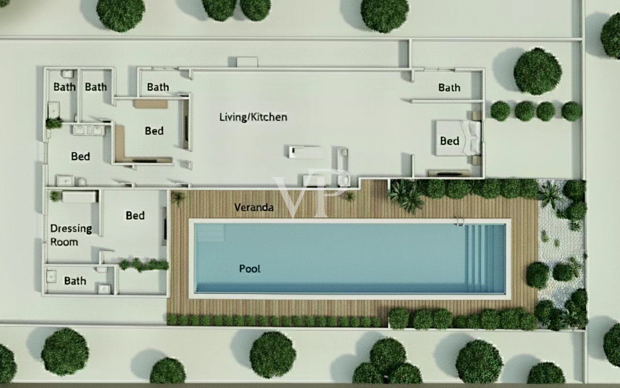 Repräsentative Villa im Bau mit atemberaubendem Blick auf den Golf von Cannigione