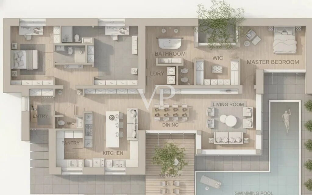 Repräsentative Villa im Bau mit atemberaubendem Blick auf den Golf von Cannigione