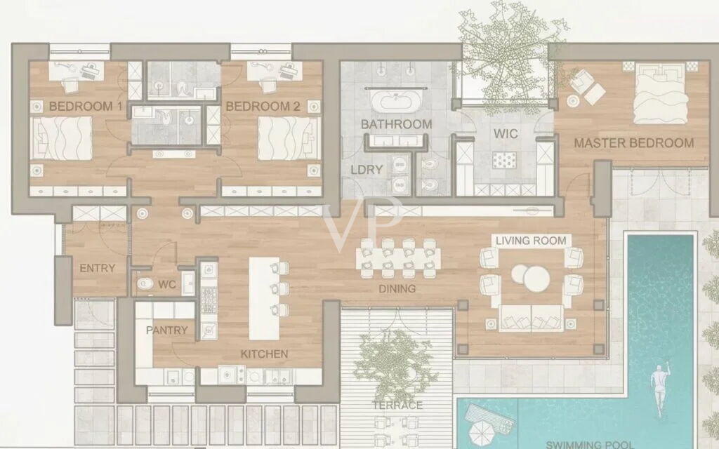 Repräsentative Villa im Bau mit atemberaubendem Blick auf den Golf von Cannigione