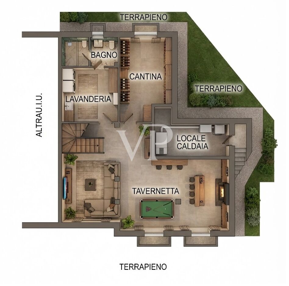 Villa with garden and breathtaking views of the Alps