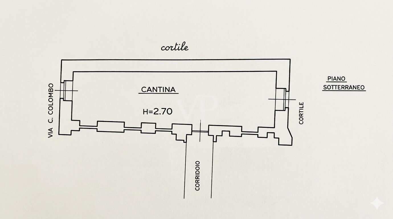 Planimetria cantina gasperi