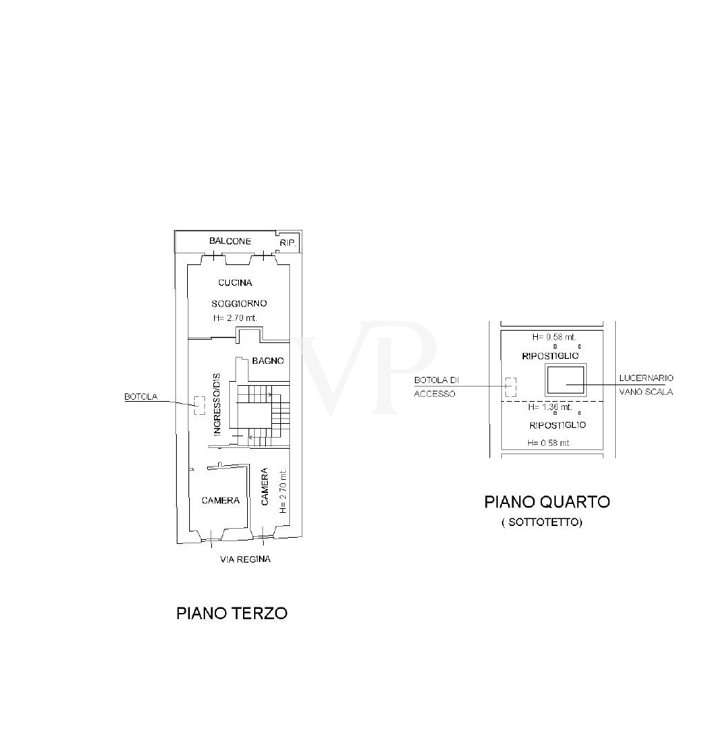 Planimetria Appartamento Terzo Piano