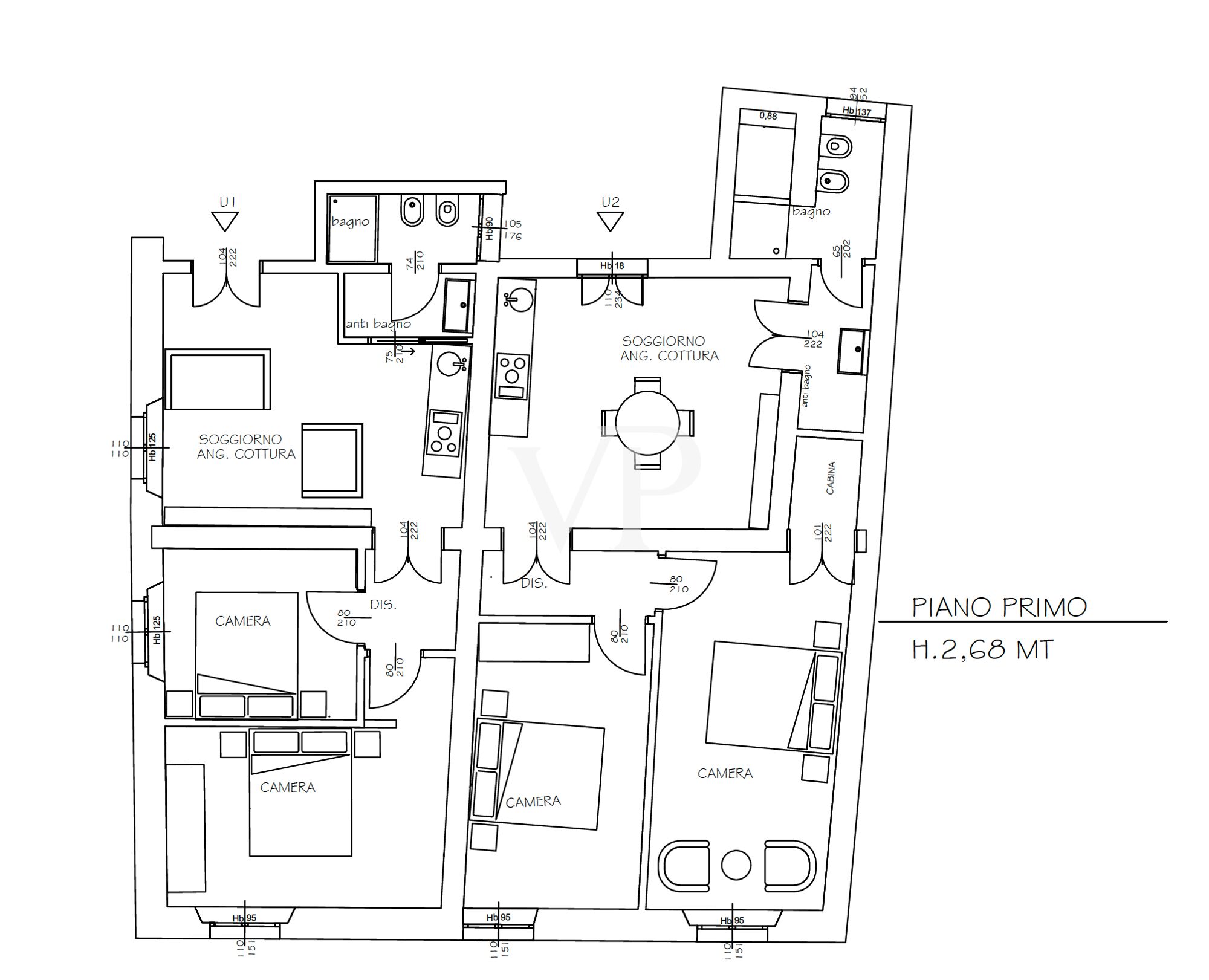 Elegant Three Bedroom Apartment in Prestigious Palace of Notaries with View of San Petronio