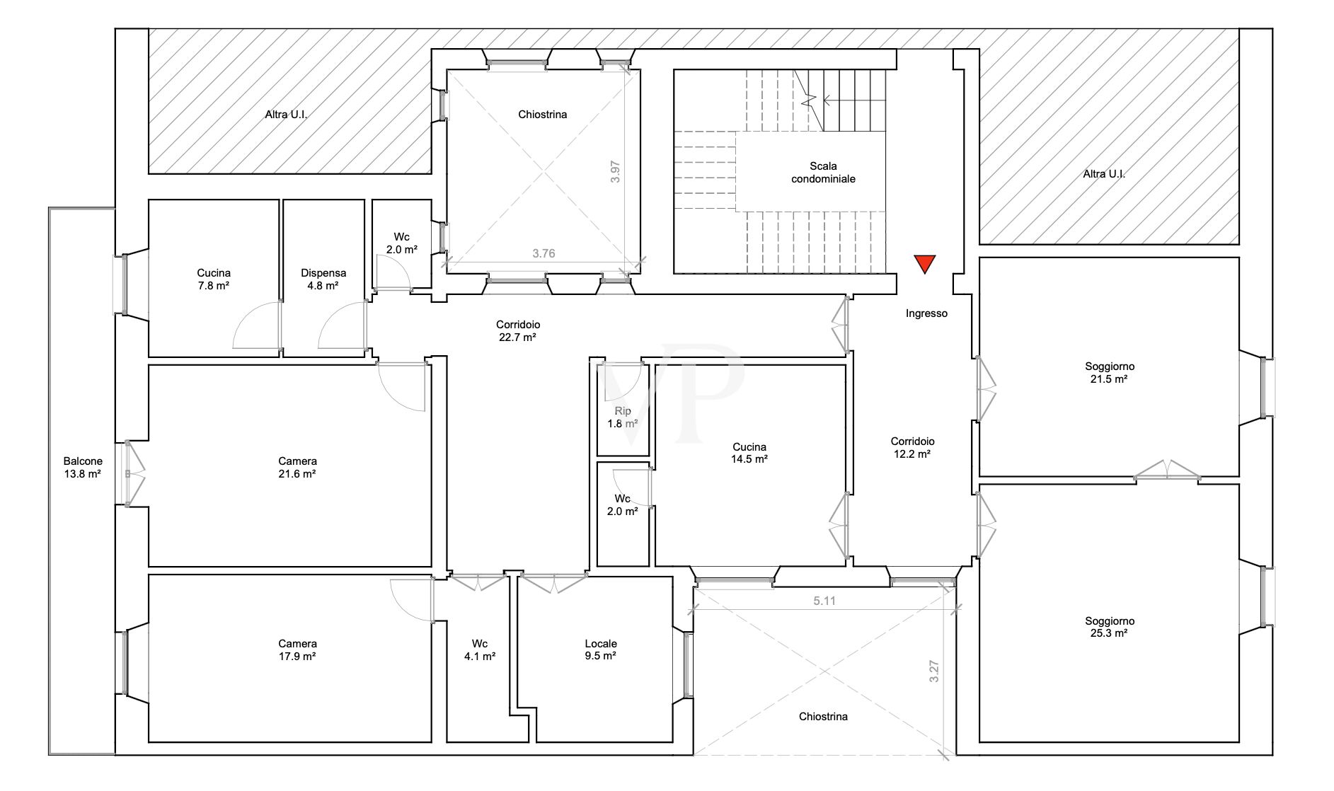 Elegante appartamento con affreschi, balcone e ascensore a due passi da Piazza della Libertà