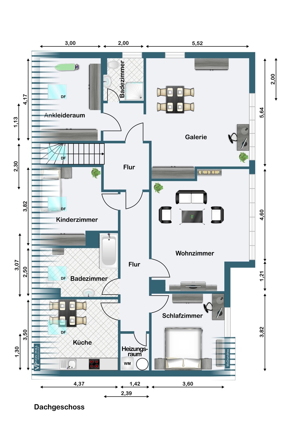 Grundriss Dachgeschoss