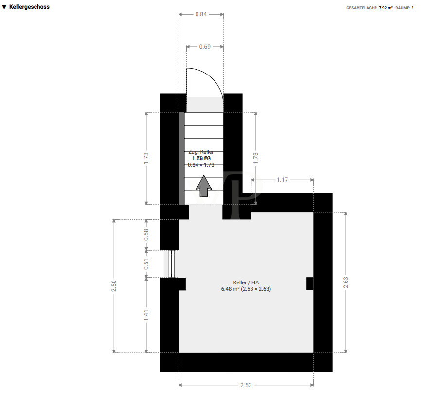 Keller Grundriss