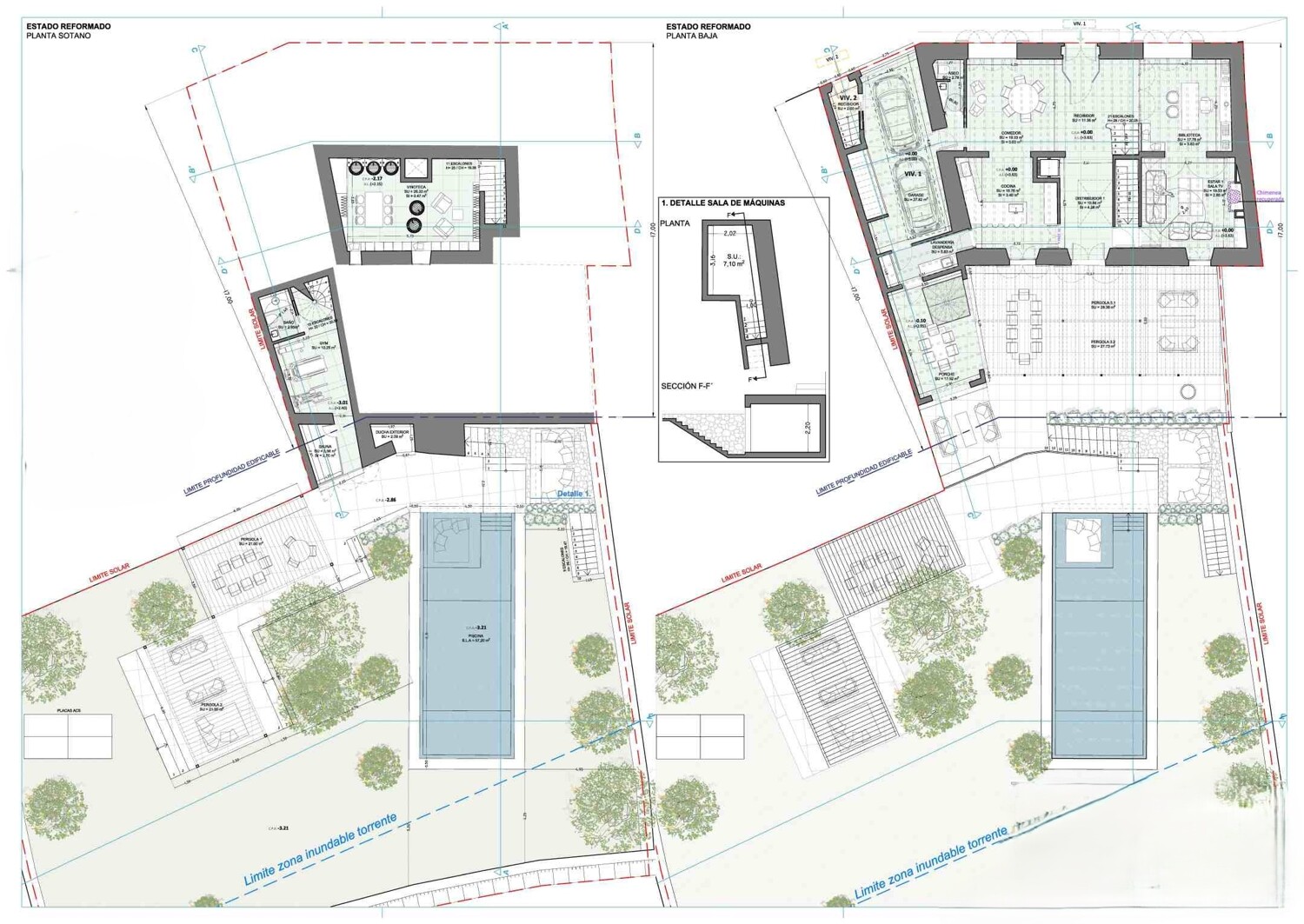 Sótano y planta baja