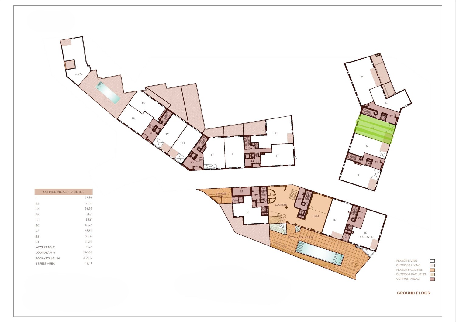 Lageplan Townhouse K