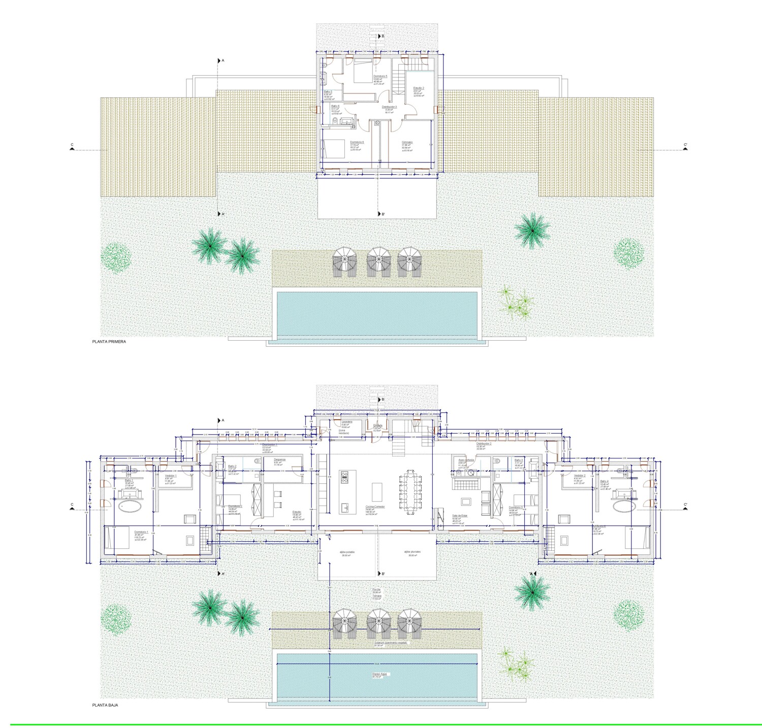 Ground floor and first floor