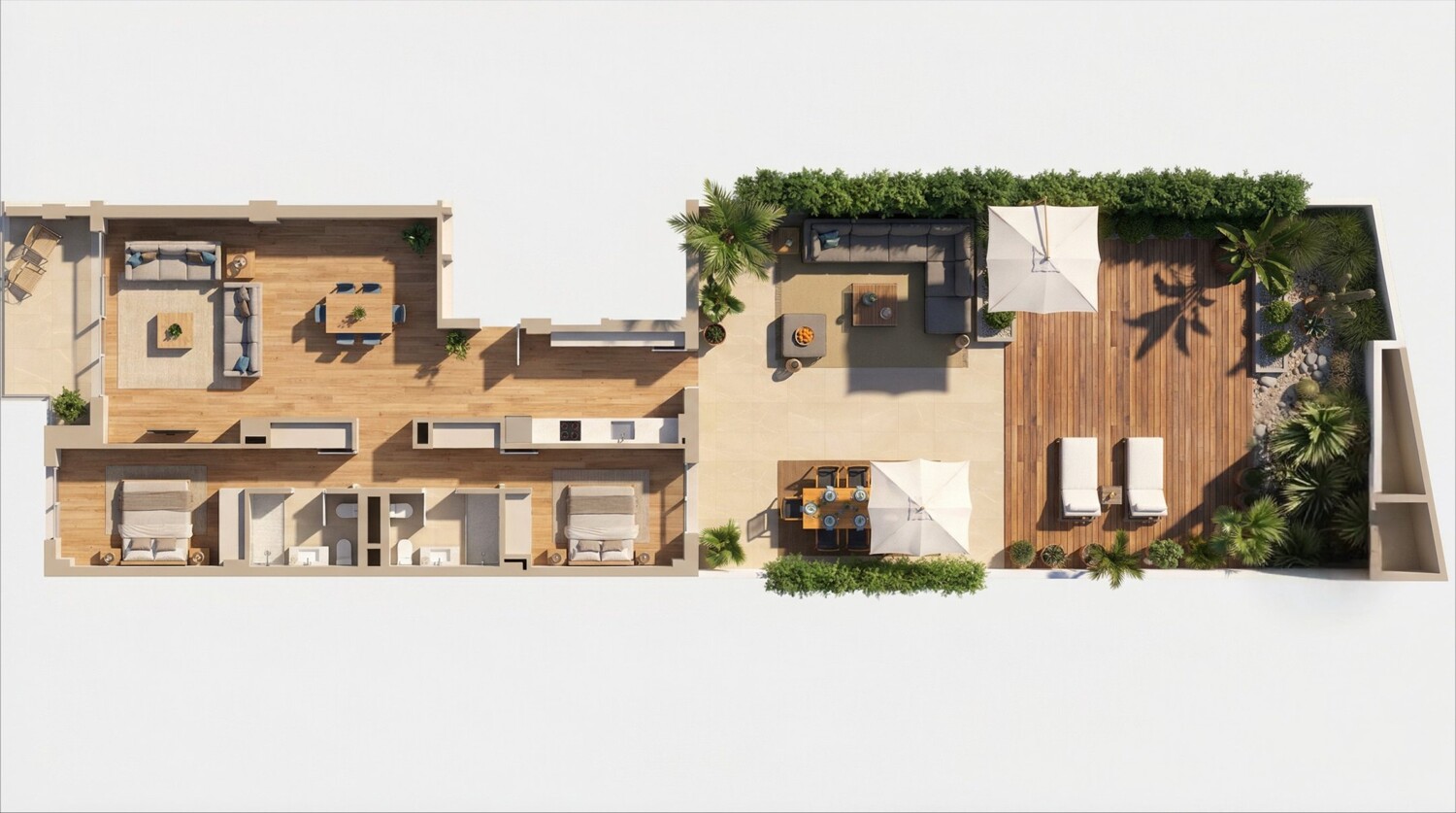 Apartment mit Dachterrasse
