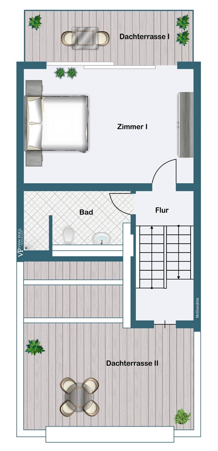 Modernes Townhouse mit Garten und großzügigem Wohnkonzept am Niddapark