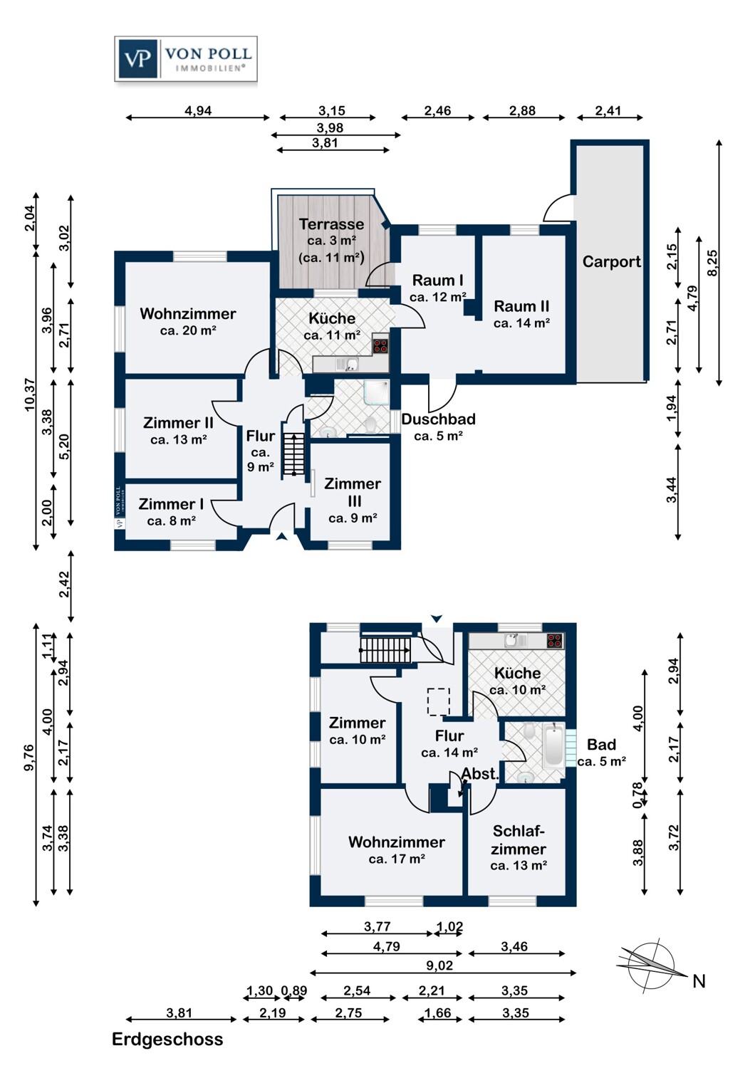 Erdgeschoss Grundrisse