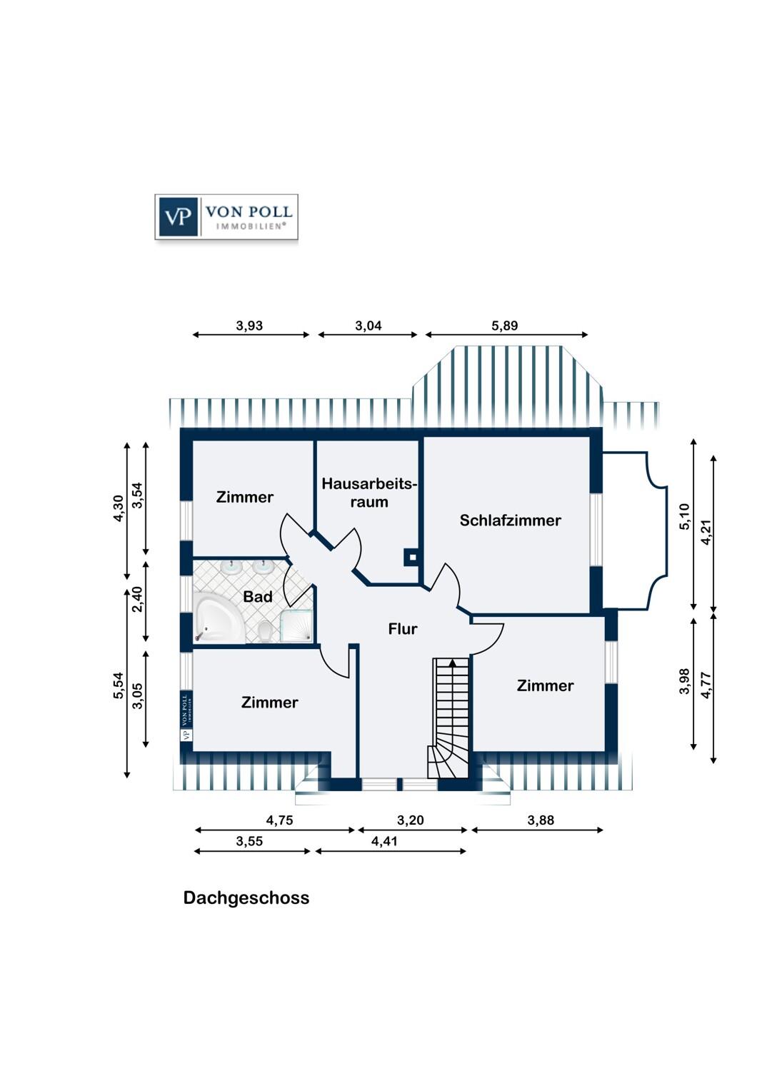 Dachgeschoss Grundriss