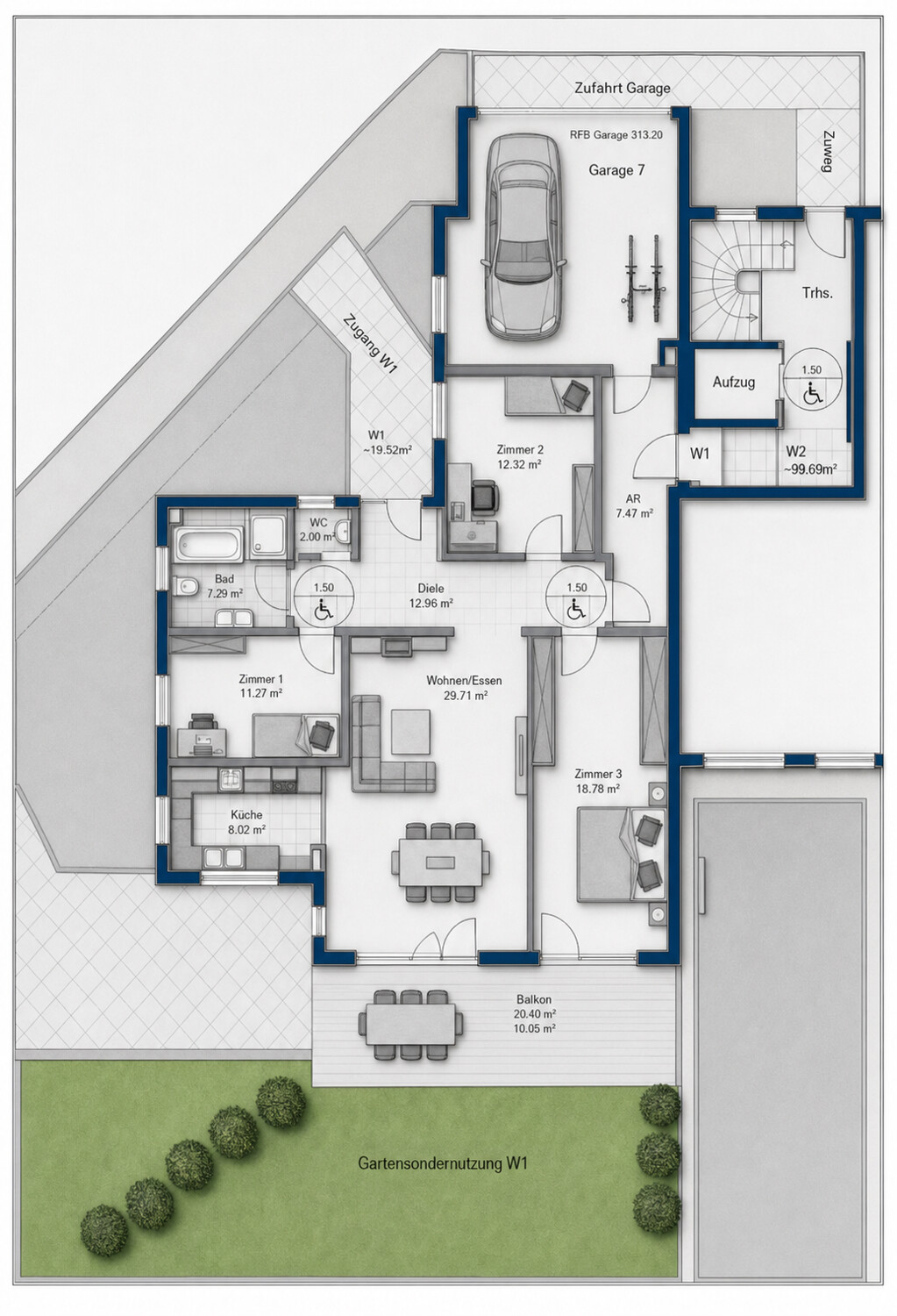 Grundriss Wohnung