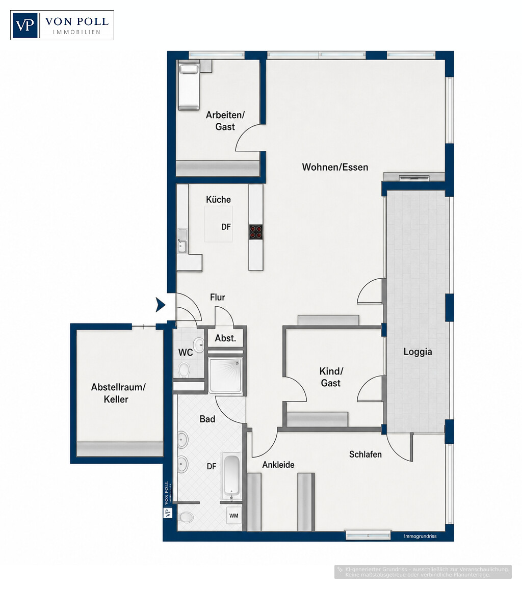 Grundriss Penthouse
