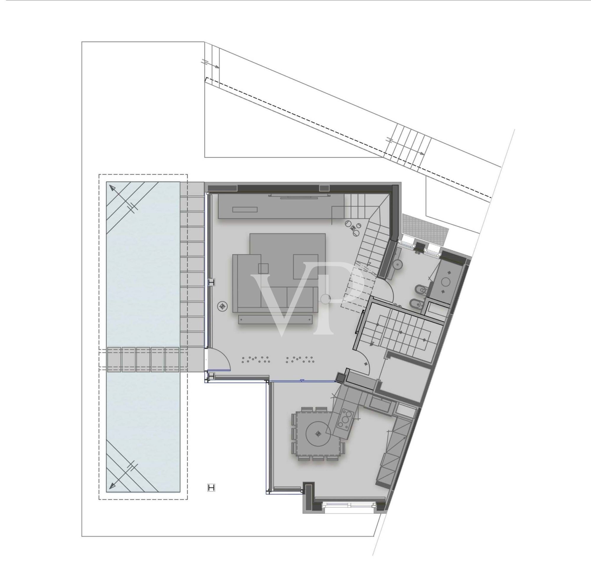 Villa con fantastica vista lago in posizione silenziosa ed esclusiva