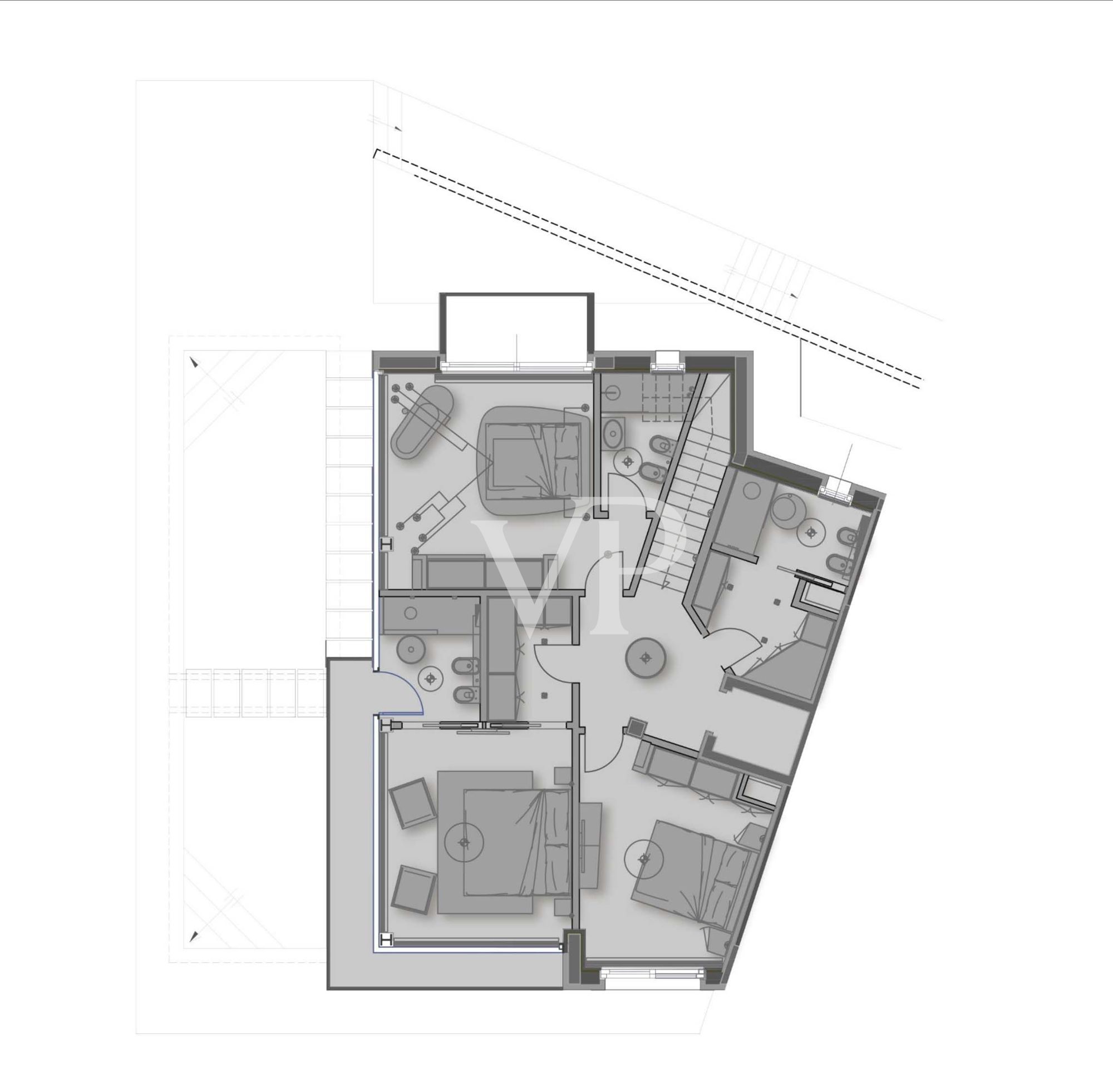 Villa con fantastica vista lago in posizione silenziosa ed esclusiva