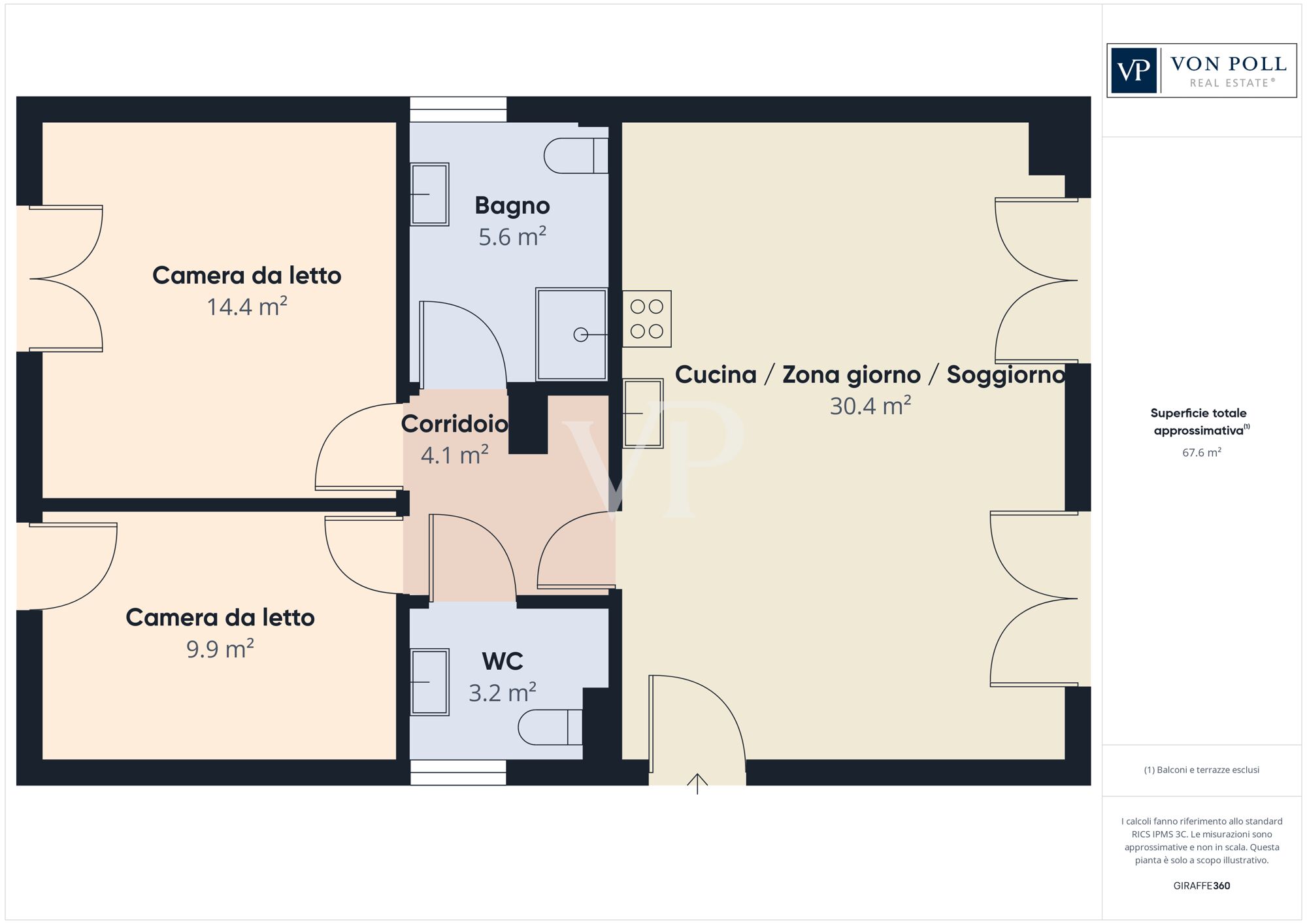 Bardolino — Residence “I Molini”: trilocale con grande giardino e piscina