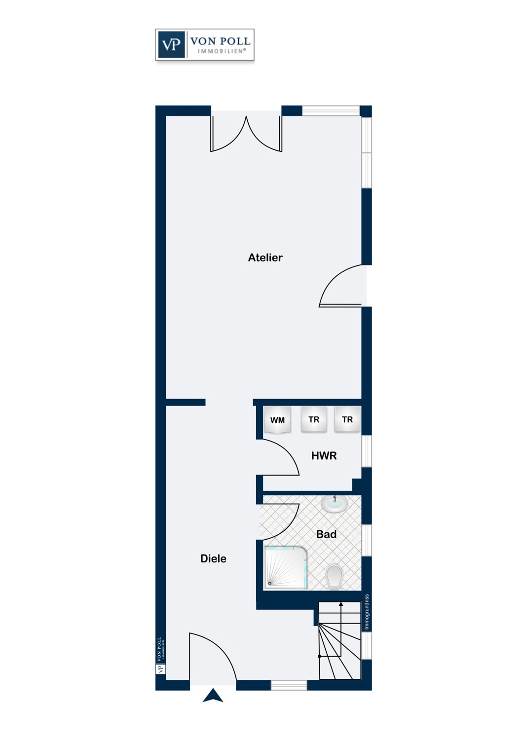 Ateliergebäude Erdgeschoss