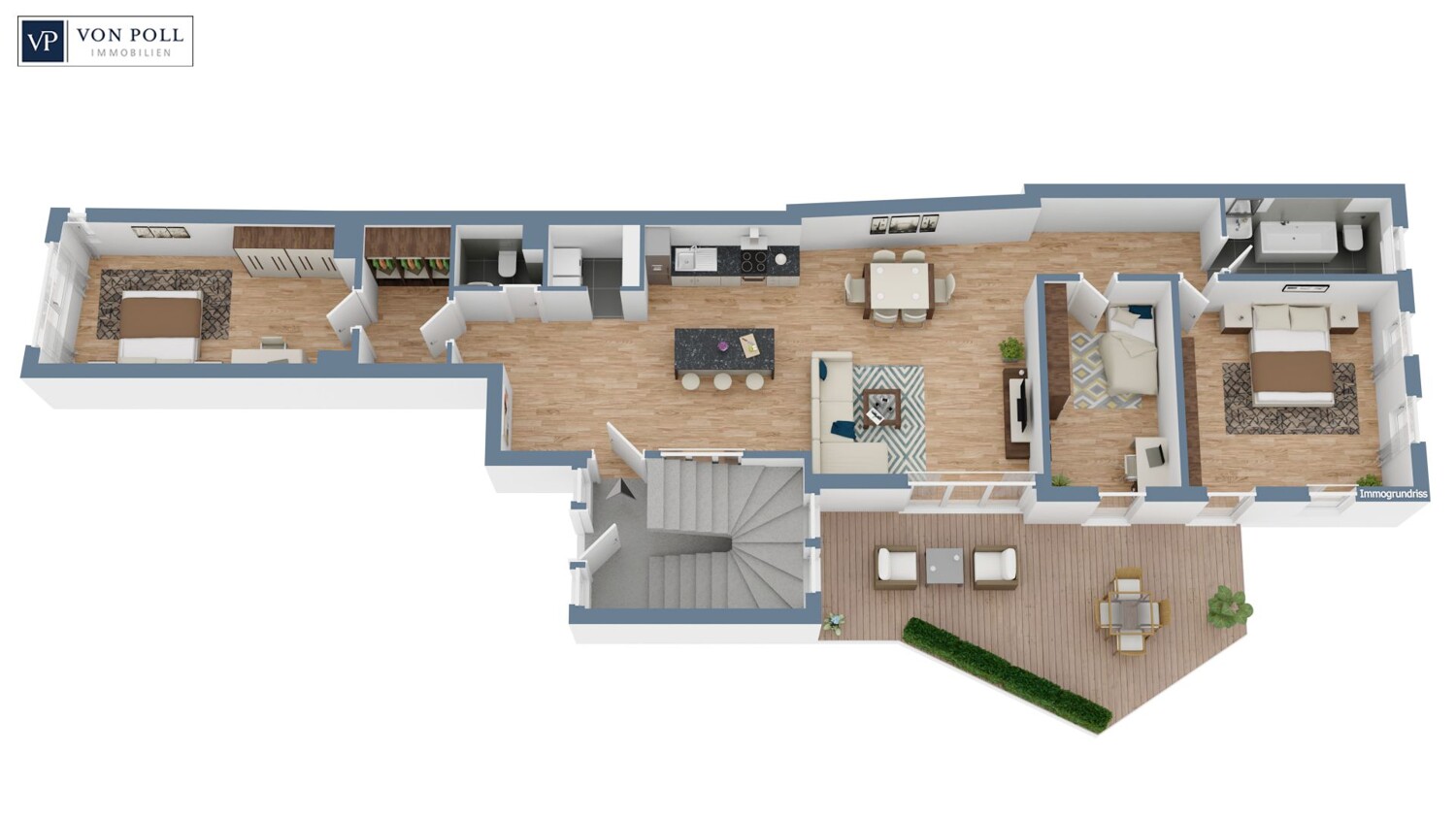 Wohnung 2 3D Ansicht