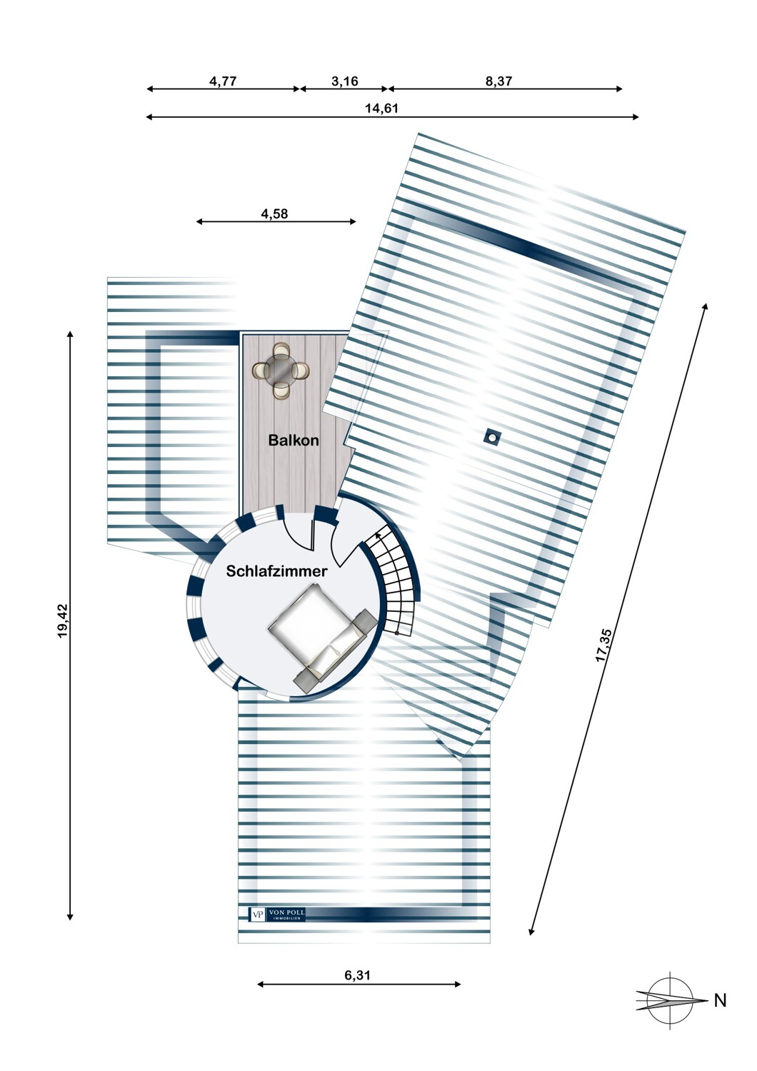 Grundriss Obergeschoss
