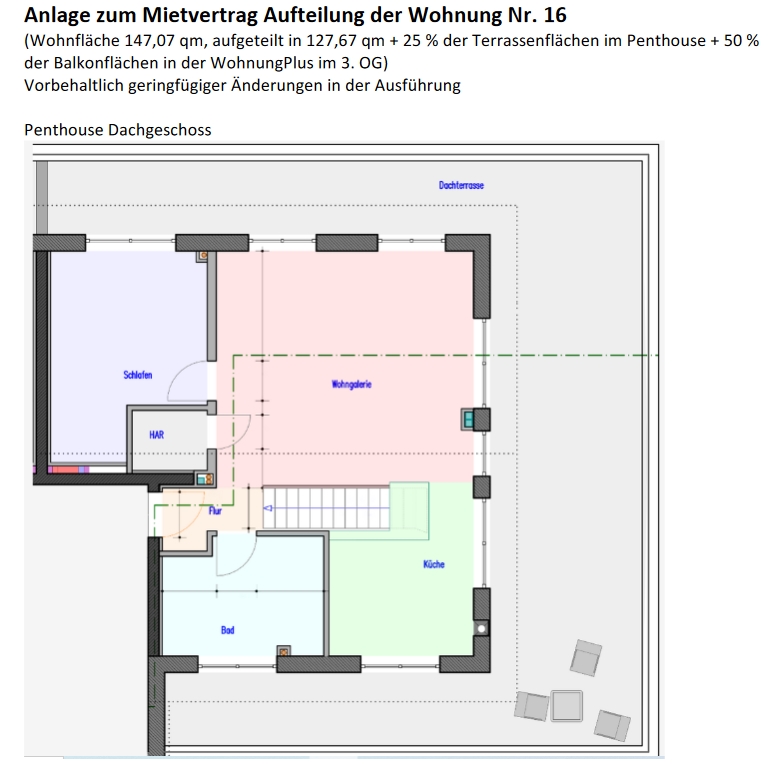 Wohnung 16 - Dachgeschoss