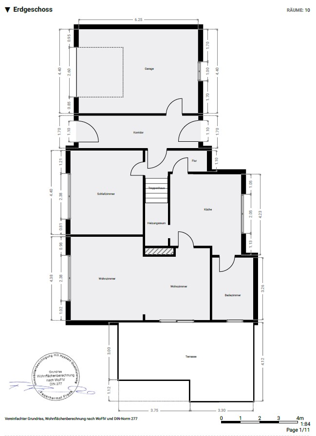 Grundriss EFH Erdgeschoss