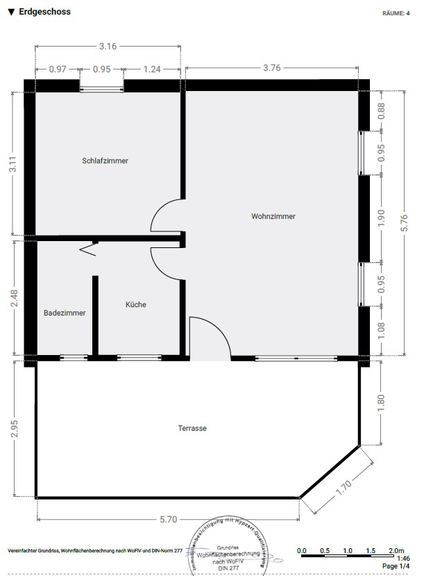 Grundriss Bungalow