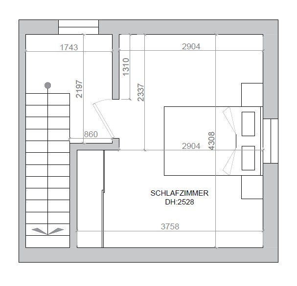 Grundriss Dachgeschoss