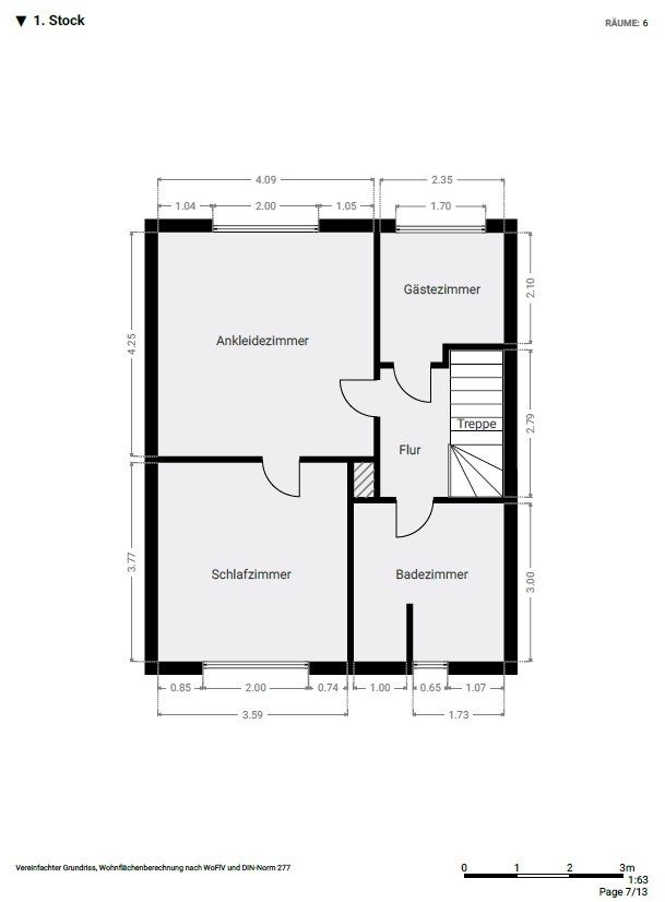 Grundriss Obergeschoss