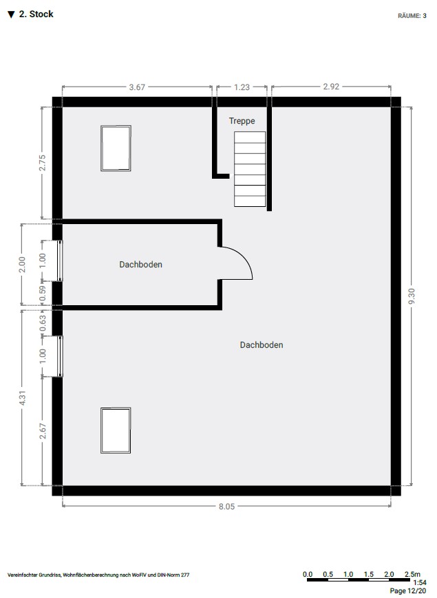 Grundriss Dachgeschoss