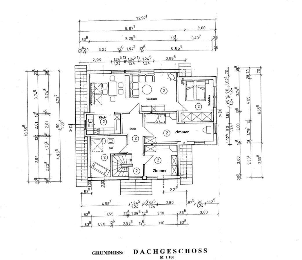 Grundriss Obergeschoss