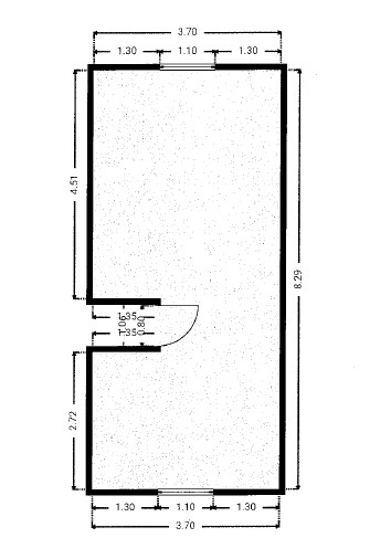 Grundriss Finnhütte Dachgeschoss