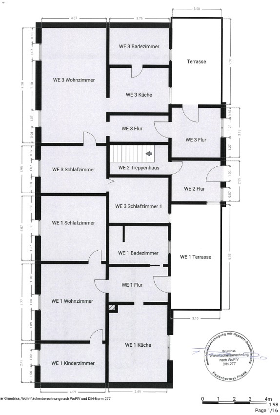 Grundriss Mehrfamilienhaus Erdgeschoss