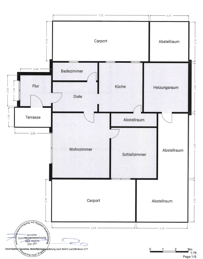 Grundriss Bungalow